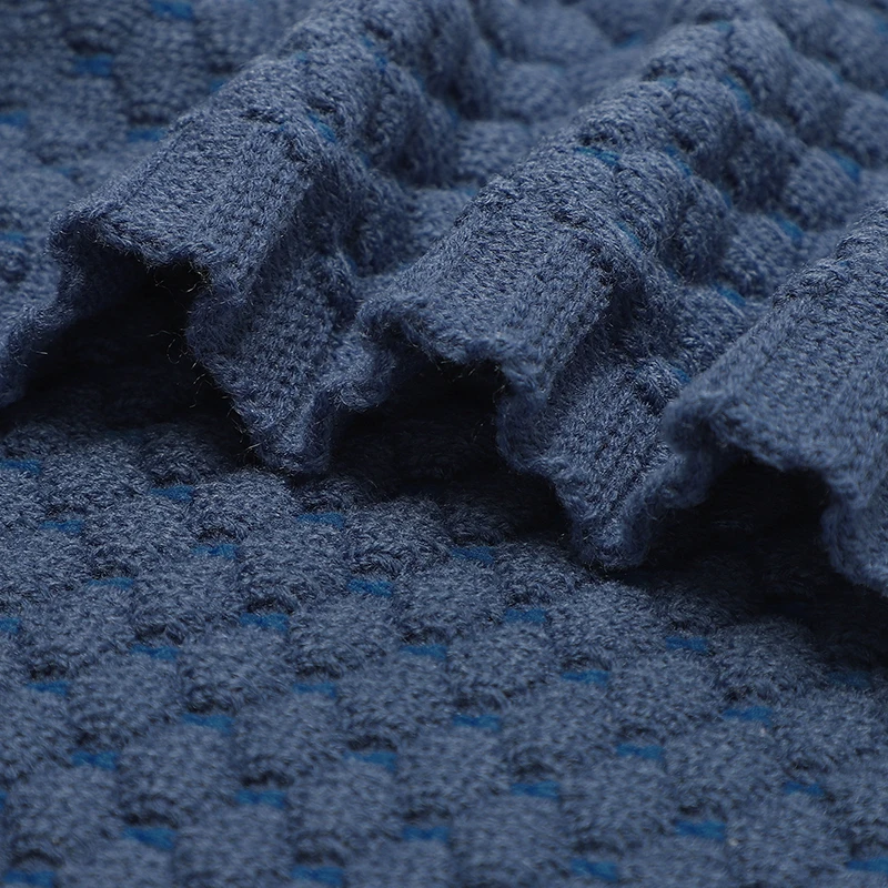 Winter Warm Baby Blankets Knitted 100*80cm Newborn Boys Girls Autumn Stroller Bedding Swaddle Wrap Cradle Quilts Dual-Use Covers 5