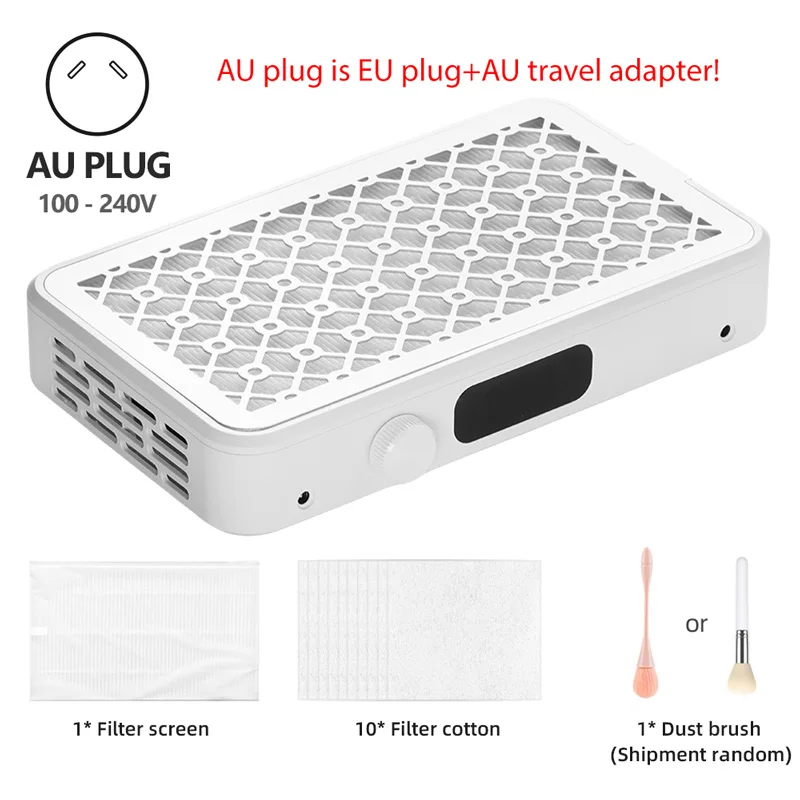 Professional Turbo Vacuum Cleaner Brushless Nail Dust Collector Two Hands thumbnail 4