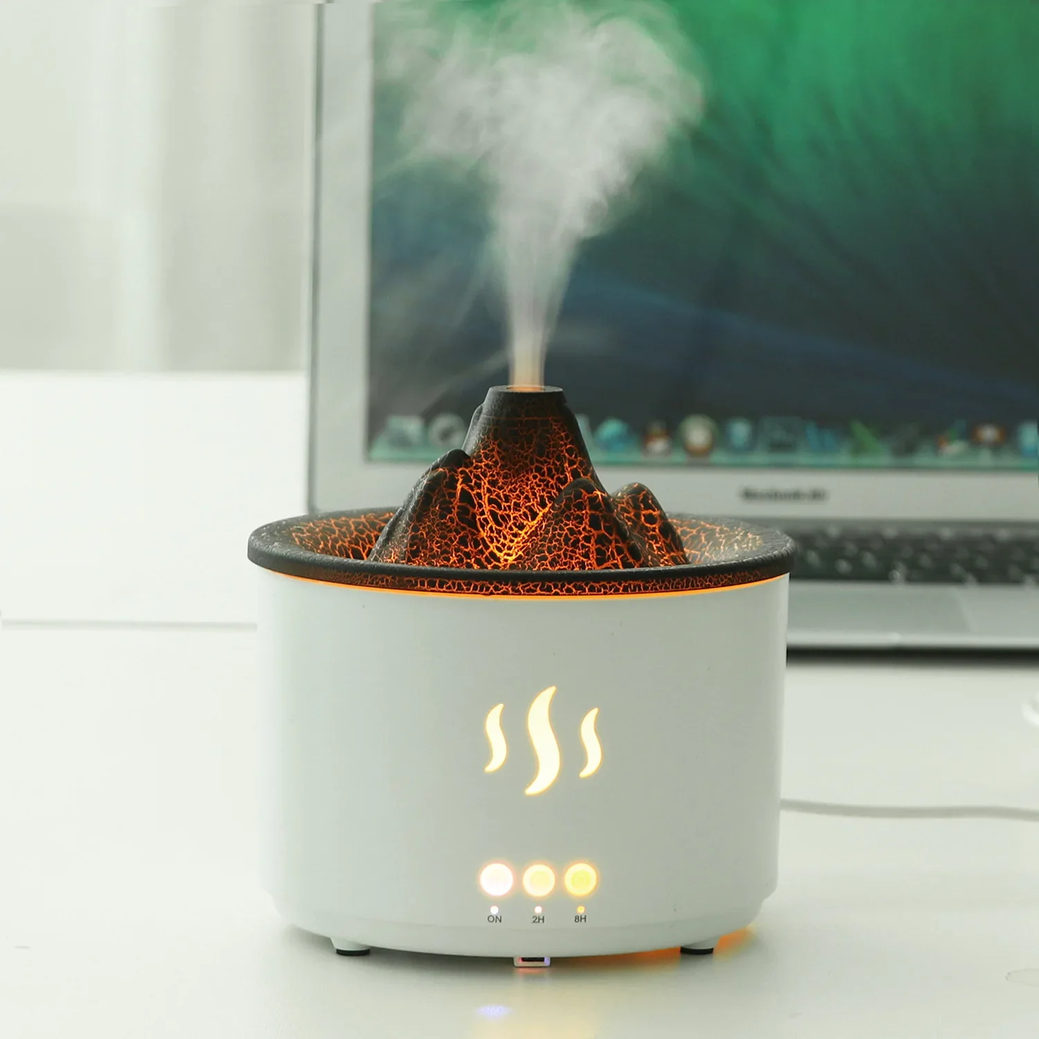 Remote-Control-Volcano-Aromatherapy-Diffuser-Hollow-Oxygen-Machine ...