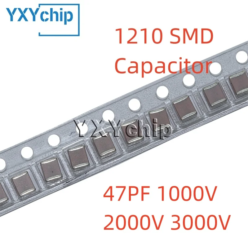 

Многослойный керамический конденсатор 1210 3225 47PF 470J 5% 1000V 2000V 3000V