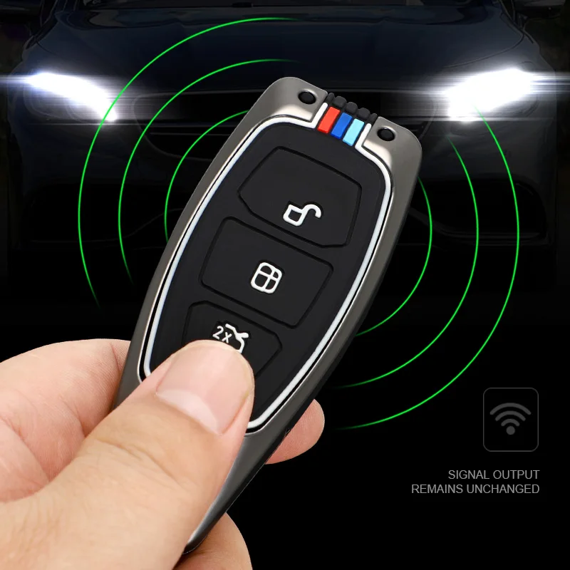 Copertura della cassa chiave dell'automobile per Ford Fiesta Focus Mondeo Ecosport Kuga Fob telecomando accessori Auto Protector portachiavi Shell - S5170a8facd91472faa87d079965e18ccn