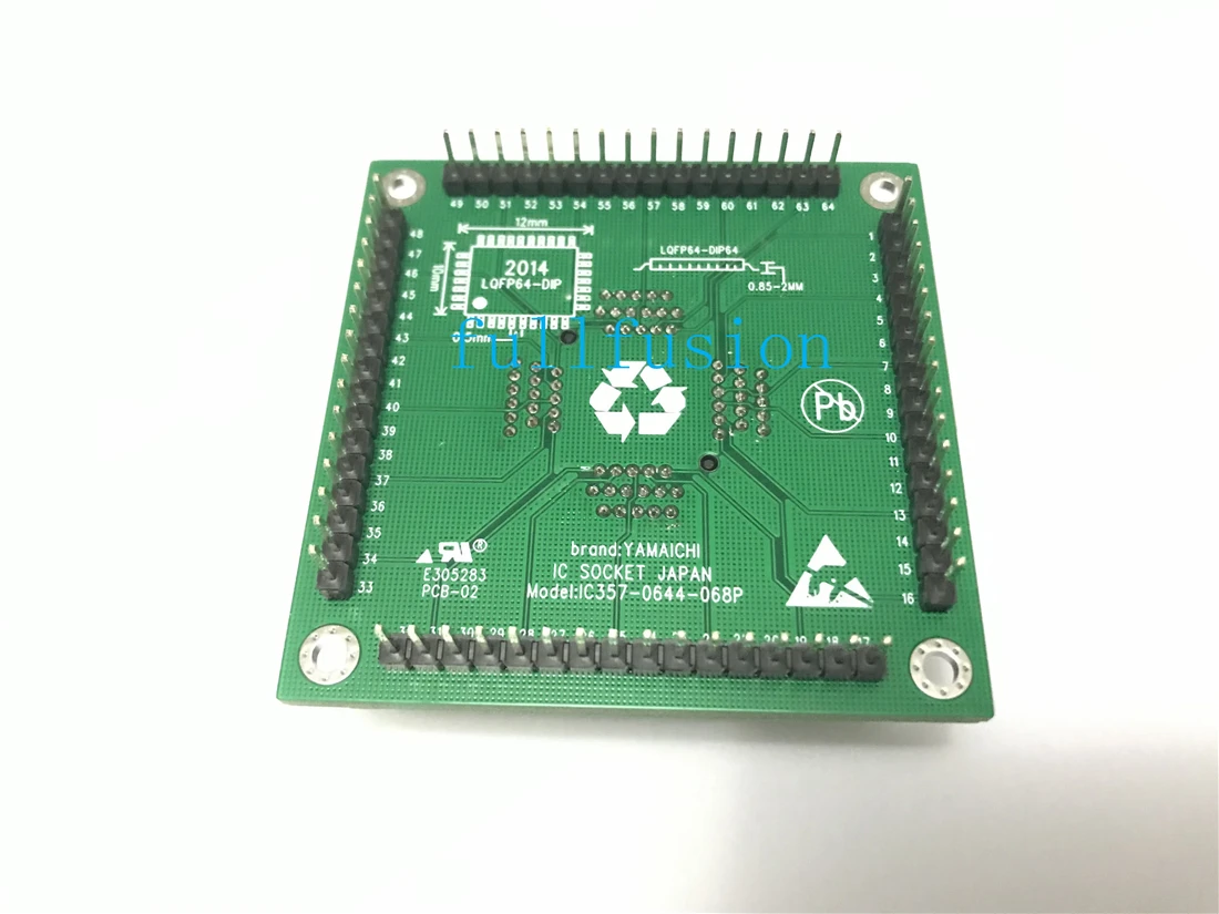 IC357-0644-068 Yamaichi IC ׽Ʈ    LQFP64 0.5mm ġ Ű ũ 10x10mm