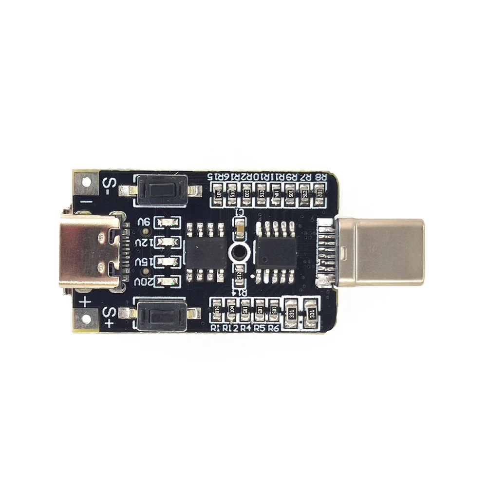 

100W USB Type-C QC Decoy Trigger Board PD 2.0 3.0 Trigger Adapter Support 5V 9V 12V 15V 20V Output Booster Trigger Decoy Module