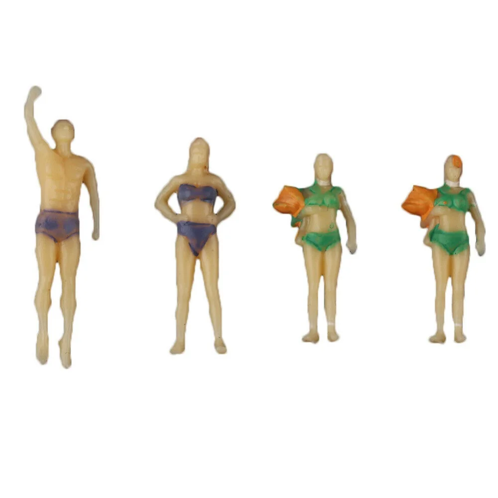 Plastic Assorted 1:75 Painted Model Beach Sea Swimmer Swimming People Figures Model Train Layout Landscape Toys 20Pcs/Pack miniature figurines,miniature ornament,lucky cat statue,resin crafts,miniature duck figurines,anime figure toy,glass fruit pendants,gold ingot ornament,resin wedding buttons,soldering iron tips storage box