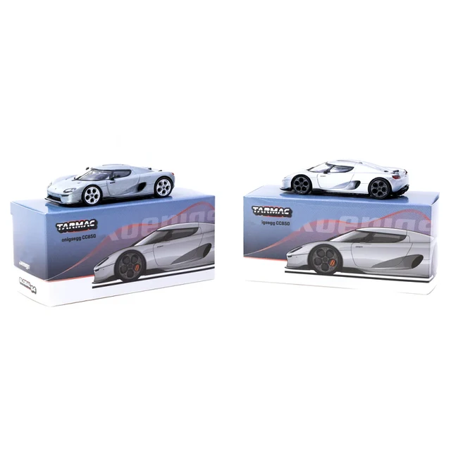 Tarmac Works 1:64 TW CC850 Silver chase alloy car model
