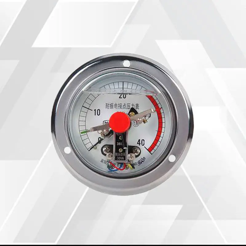 10PcsYNXC100ZT 축방향 밴드 엣지 진동 방지 전기 접촉 압력 게이지 자기 보조 220v/30VA M20*1.5