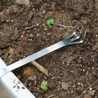 Stainless Steel Root Rake 3-Prong Loosen Soil Bonsai Tool Garden Turning With Handle Ergonomic Tree Tools Soil Bonsai U1I9 2