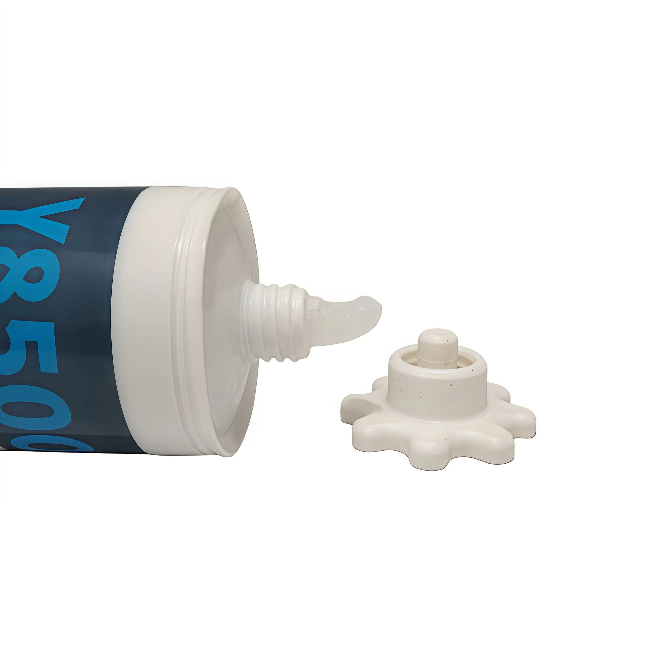 2pcs Flexible Gear-Style Tube Caps, Durable Plastic, Prevents Glue Hardening, for Silicone Repair, Outdoor Use, Gift