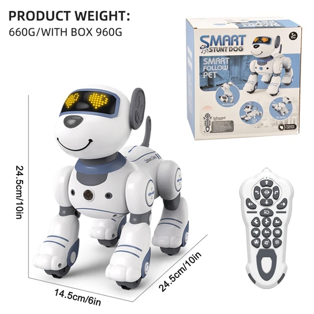 40JC Smart Remote Control Robot Dog Wireless RC Puppy Interactive Smart Toy Following Push-ups Sitting Squatting Singing 2