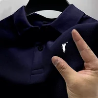 Polo à manches courtes pour homme de marque de luxe, imprimé haut de gamme, mode estivale, t-shirt à col, nouveau style, vêtements décontractés pour homme 3