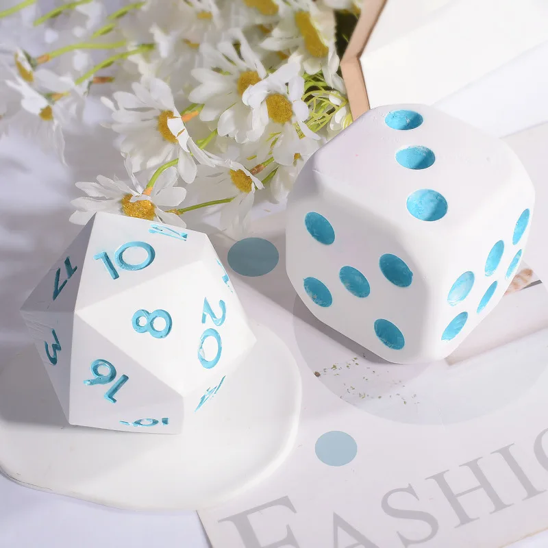 Resin Dice Molds Super Large Polyhedral Game Dice Molds Candle Mold Silicone Dice Mold Epoxy Resin Dice Making Home Deco