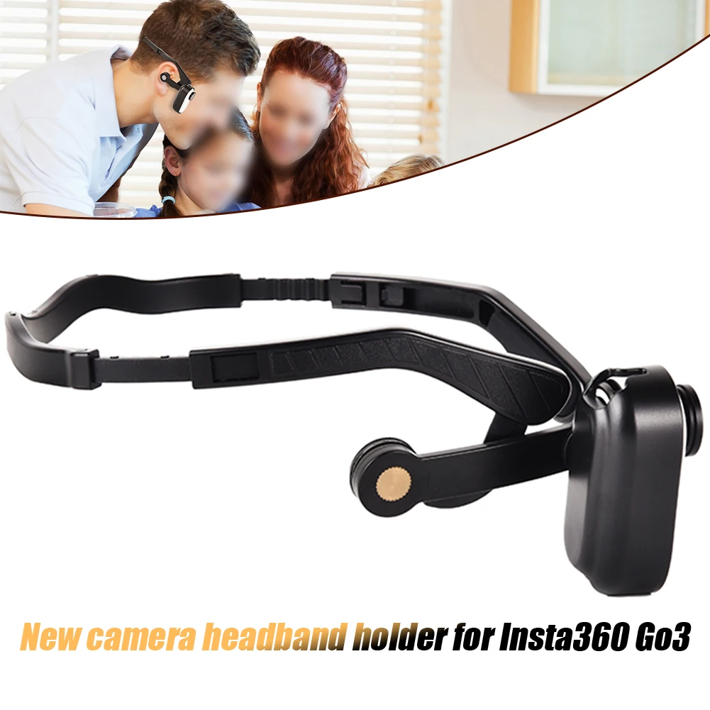 

Head Mount For Insta360 Go3 Headband Portable Camera Head Mount Adjustable Head Strap Bracket Foraction Camera Accessory