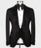 Party Beads Blazer Vest Men Suits Tuxedo Appliques One Button Peaked Lapel Formal Diamonds Beads Wedding Host Plus Size Tailored 4