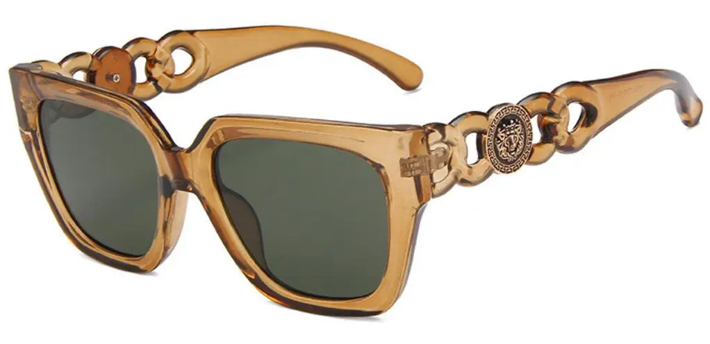 Occhiali da sole quadrati con protezione UV retrò moda hip hop per uomo e donna all'aperto (colore: D, taglia: 1), E, Taglia unica Occhiali da sole quadrati con protezione UV retrò moda hip hop per uomo e donna all'aperto (colore: D, taglia: 1), E, Taglia unica