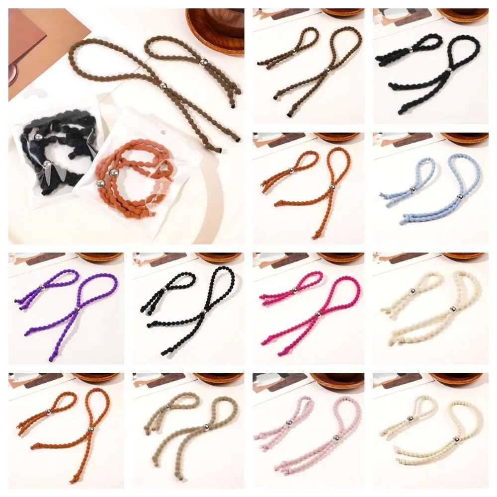 

Bubble Beaded Beads Elastic Hair Bands Africa Drawstring Long Cushioned Headband Comfortable Hair Ties Adjustable Lazy Hair Rope