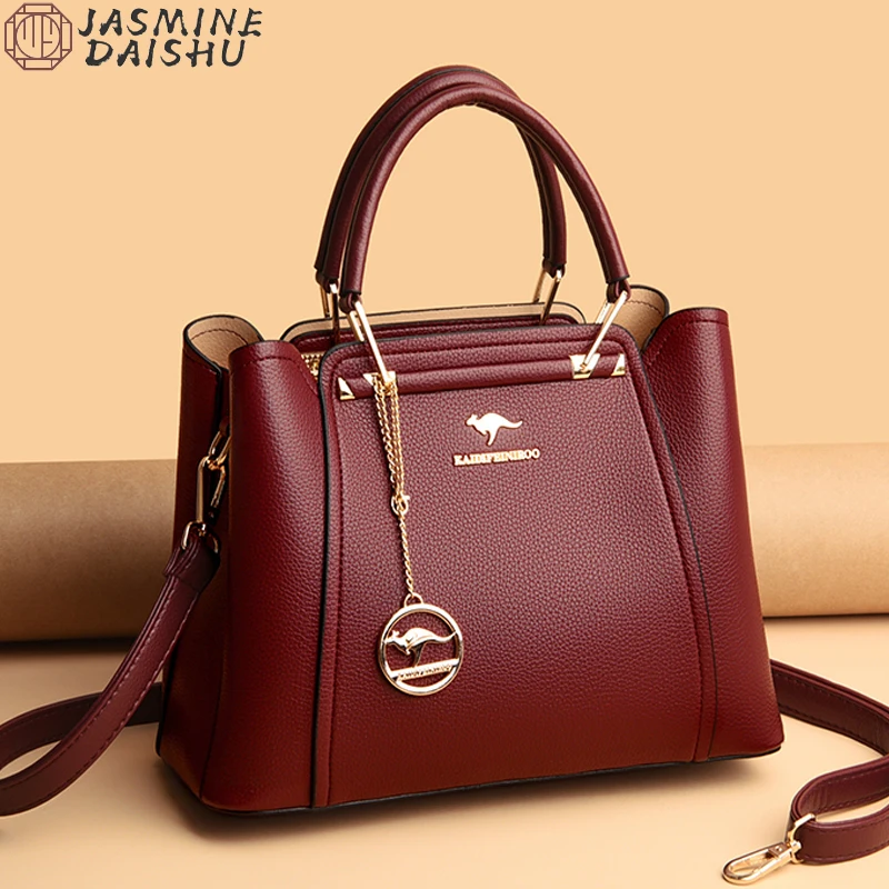 Bolso Bandolera De Cuero Para Mujer - Estilo Minimalista Con Correa Ajustable
