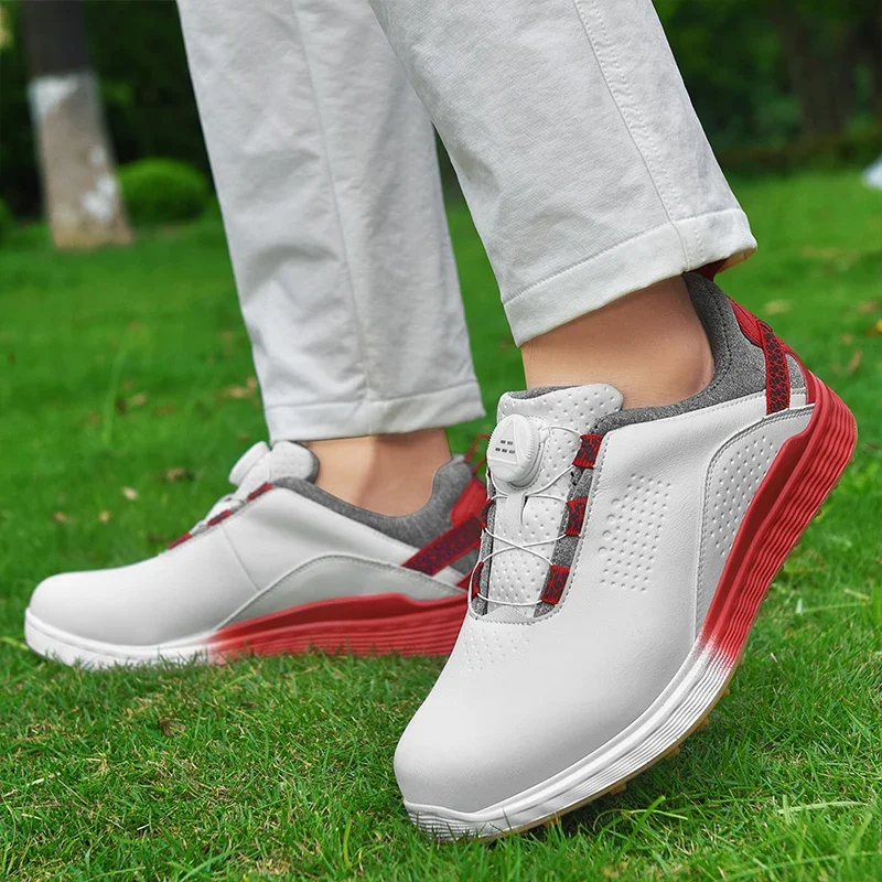 Comfortable Anti-Slip Golf Sneakers for Men and Women, Sports Shoes, Outdoor Walking Footwears, Athletic Golfer Sneakers