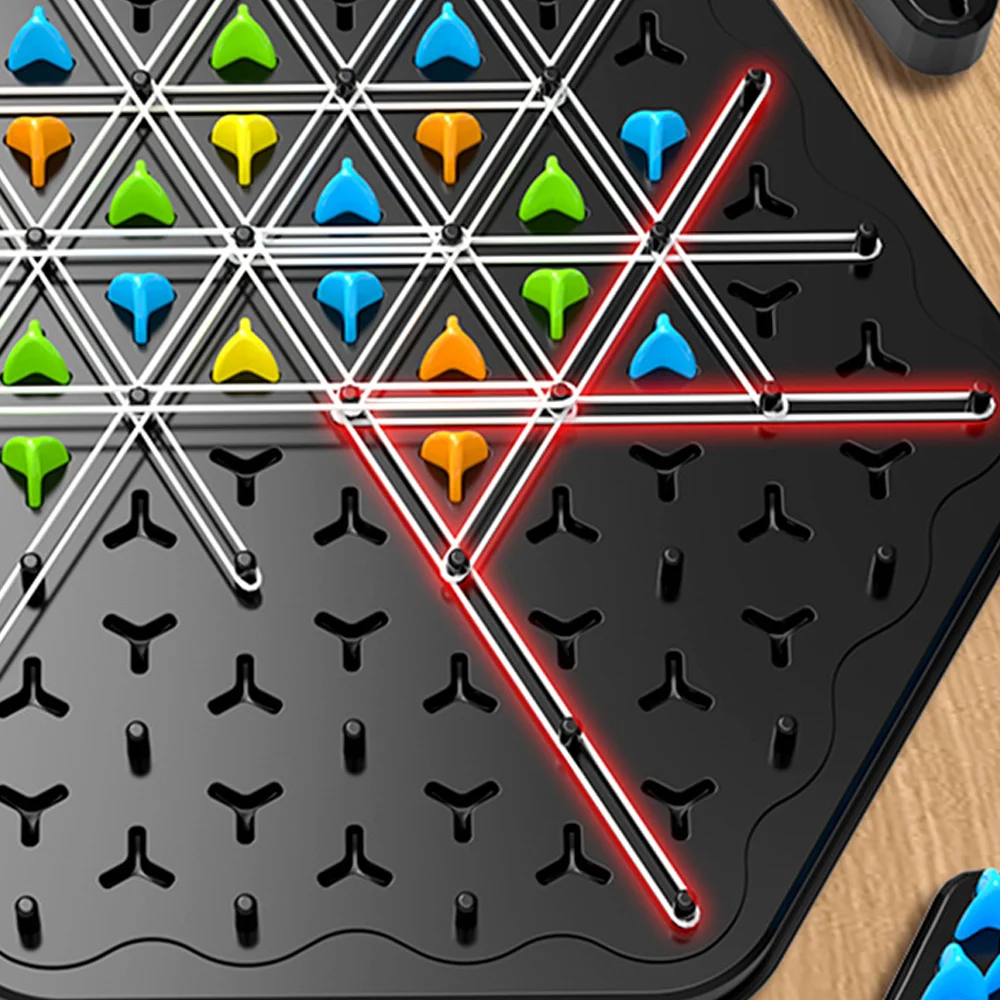 New Triangle Chain Rubber Band Chess Desktop Puzzle Game, Family Parent-child Interaction Game, Exercise Logic Puzzle Baby Toys 2