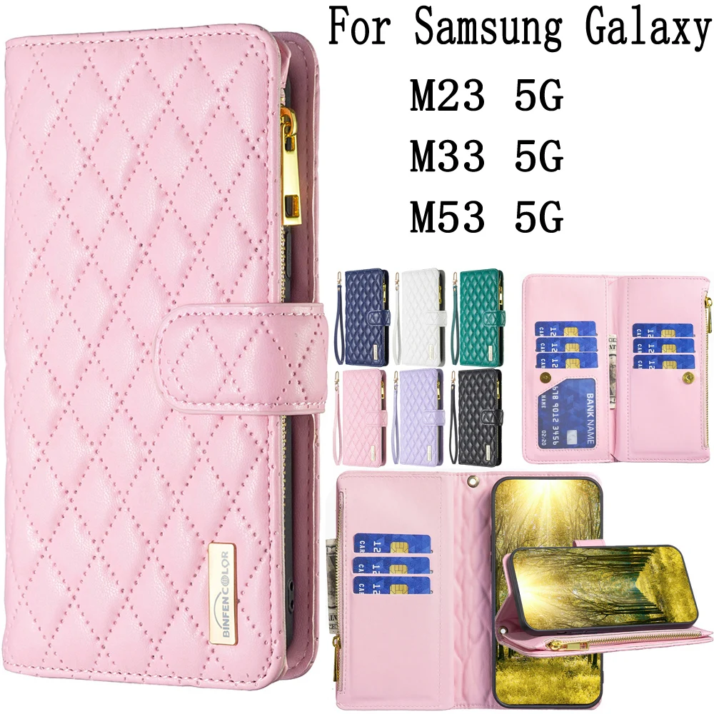 Custodie Per Cellulari Sunjolly Cover Per Samsung Galaxy M23 M33 M53 5G Custodia Coque Flip Wallet Per Custodia Samsung Galaxy M53 5G