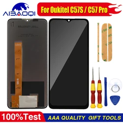 Enhanced Touch Screen Display with Frame for Easy Replacement - Premium Quality LCD Digitizer (C57 Pro No Frame)