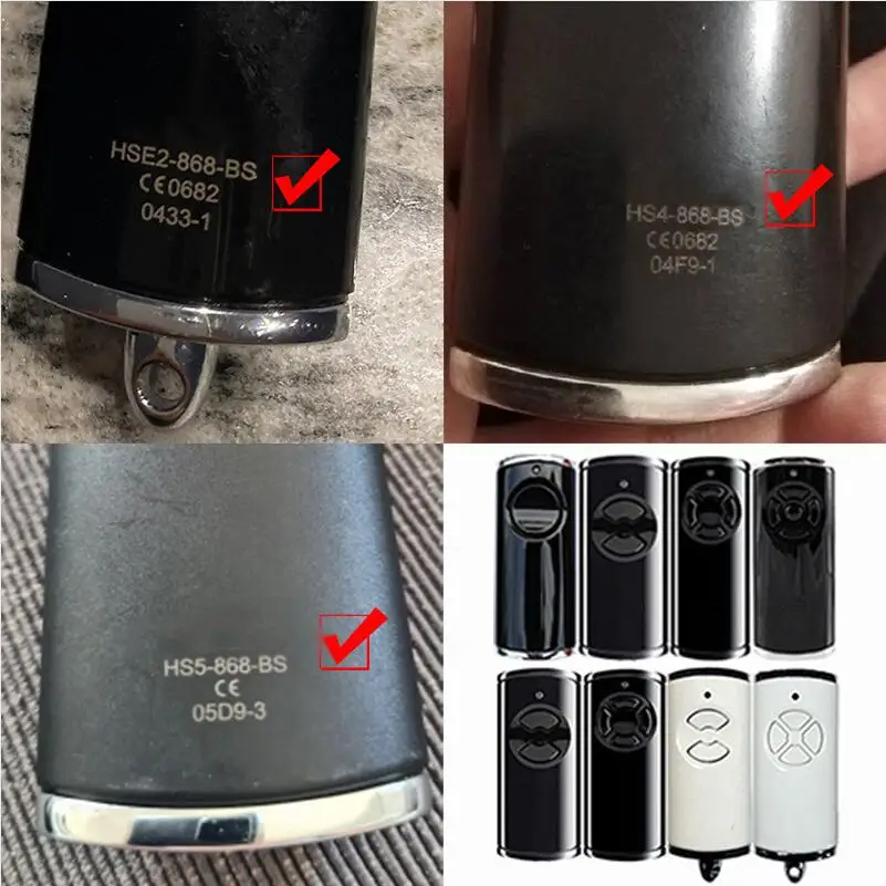 HORMANN HSE4-868-BS BS Series Gate Remote Control 868MHz HSE4-868-BS HSE1-868-BS HS4-868-BS Remote Control Garage Door Opener 4