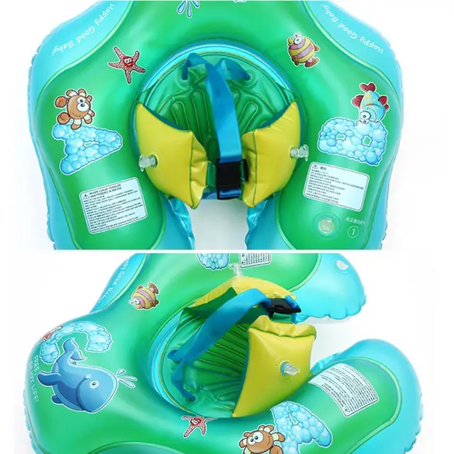 Inflatable Pool Float Swim Protector Double Raft Safety Ring Anti Rollover Portable & Heat Resistant for Children Baby 5