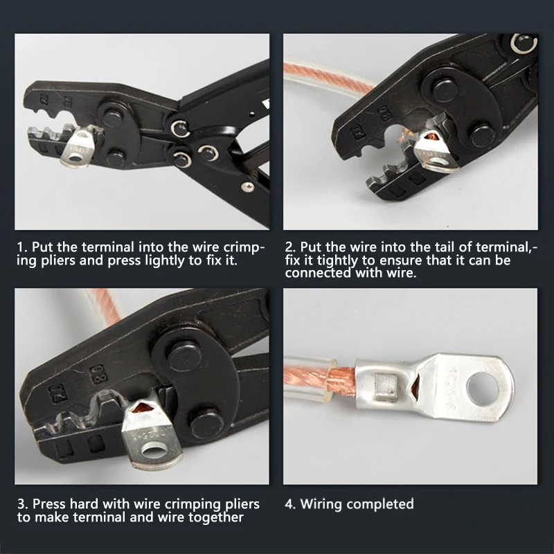 SC25 SC35 SC50 SC70 Copper Ring Terminal M6 M8 M10 M12 Wire Connector