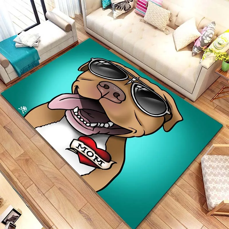 

15 Size 3D Cute cartoon dog Pattern Rug Carpet for Living Room Bathroom Mat Creative Doormat Carpet for Bedroom HomeDecor