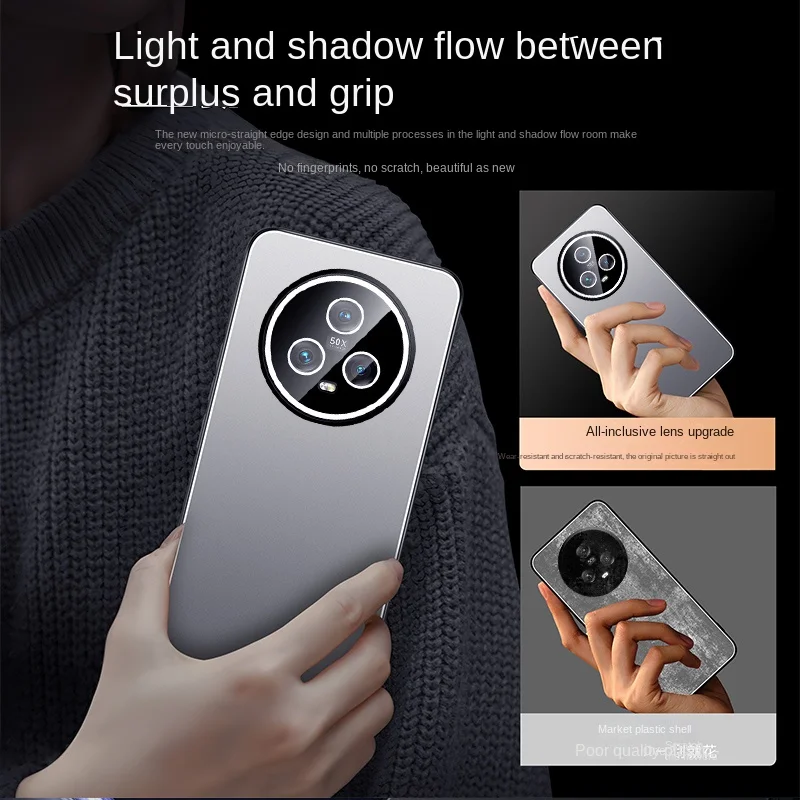 Enhanced Aluminum Alloy TPU Soft Lens Anti-Slip Phone Case