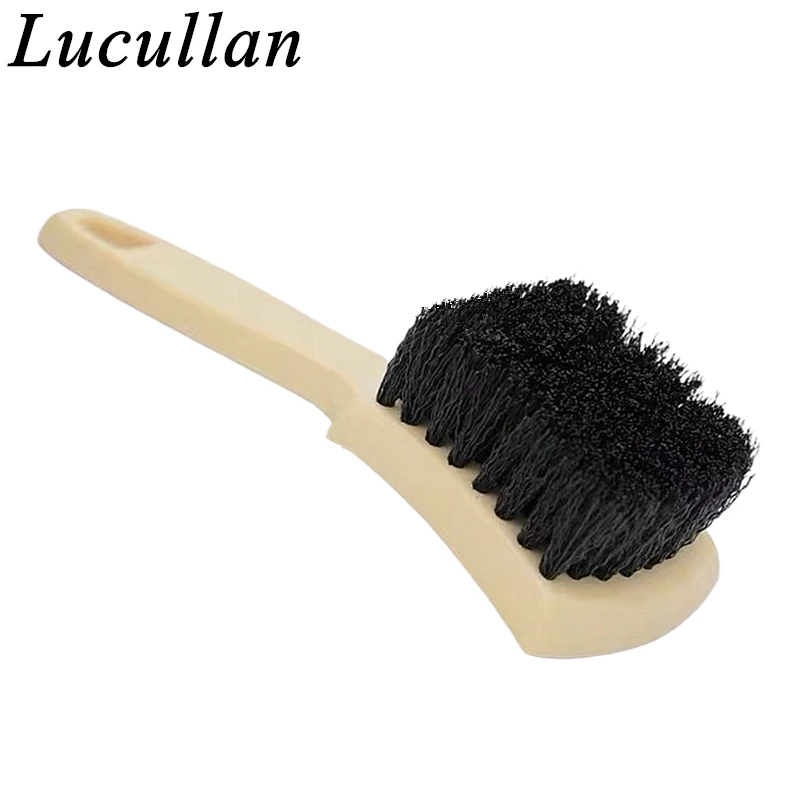 

Lucullan Heavy Duty Nifty Interior Carpet/Upholstery Detailing Brush 3 Colors For Tires,Floor Matt,Fabric and Trunk liner