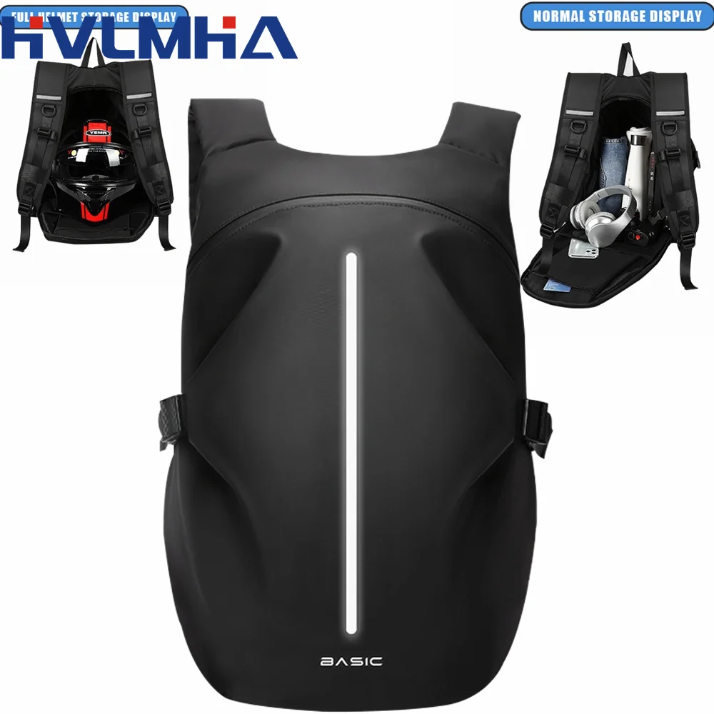 Nouveau sac de casque de moto multifonctionnel classique de grande capacité sac à dos de moto étanche sac de voyage de vélo réfléchissant