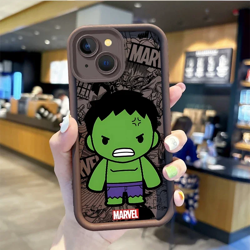 thumbnail image 1 of Funda de teléfono de dibujos animados de Marvel, carcasa protectora a prueba de polvo, Venom, Hulk, Deadpool, para iPhone 15, 14, ProMax, XR, XS, 15, 14Plus, 1 of 5