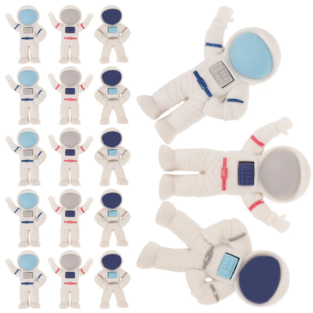 

24pcs Cartoon Mini Erasers Students Miniature Erasers Multi-function Erasers Astronaut Erasers(Mixed Style)