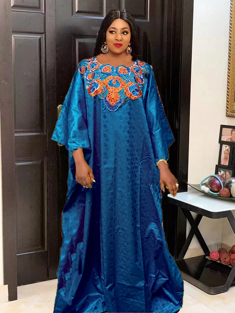 African Nigeria Women Party Bazin Clothing For Traditional Wedding