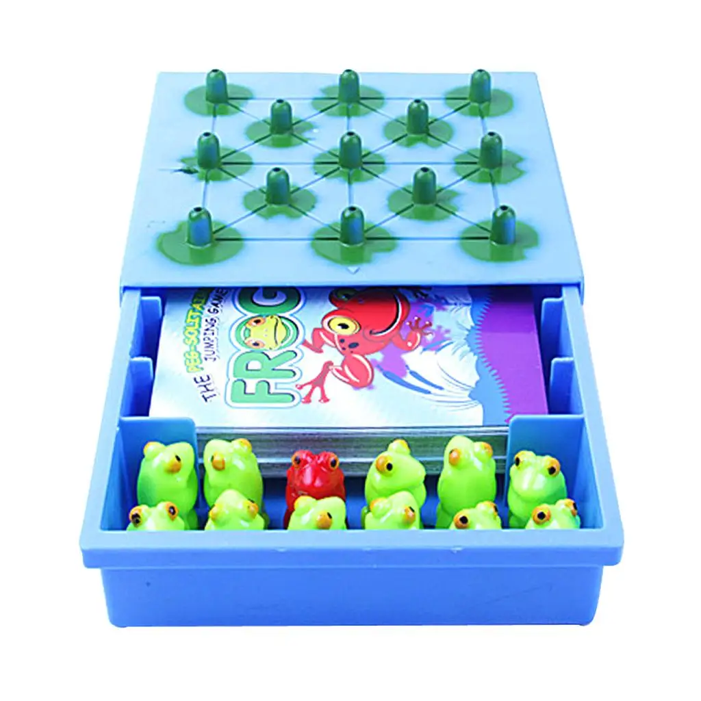 Frog Solitaire Springboard Child Intellect Chess Toy Gift Colorful 