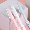 Karsyngirl 3pcs Fold Eyebrow Trimmer Scissors Hair Remover Eyebrow Comb Razor Eyebrow Clip Makeup Tools Face Razor for Women 5