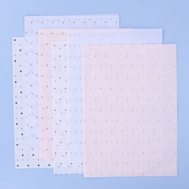 50*70 Cm Gift Wrapping Paper DIY Handmade Craft Star Love Dot Pattern Tissue Paper 10 Sheets/lot Floral Packaging Material Flower Wrapping Paper Floral Wrapping Paper Gift Wrapping Paper Handmade Craft Paper Handmade Paper Craft Paper