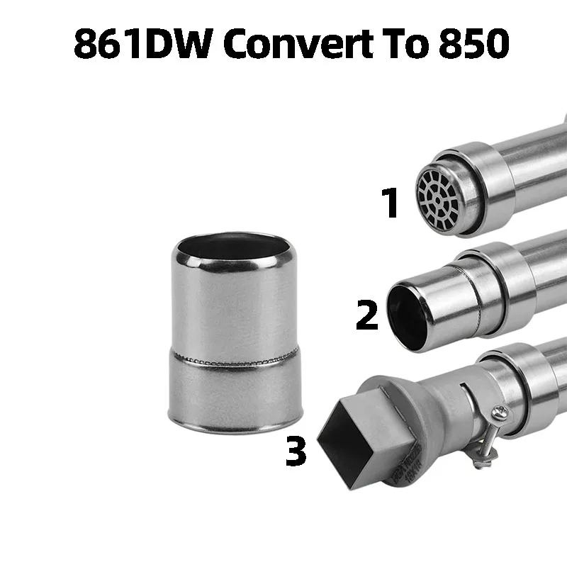 861DW 856AE Hot Air Gun Convert To 850 Air Nozzle Adapter Can Be Installed with A Diameter of 850 Series Nozzle