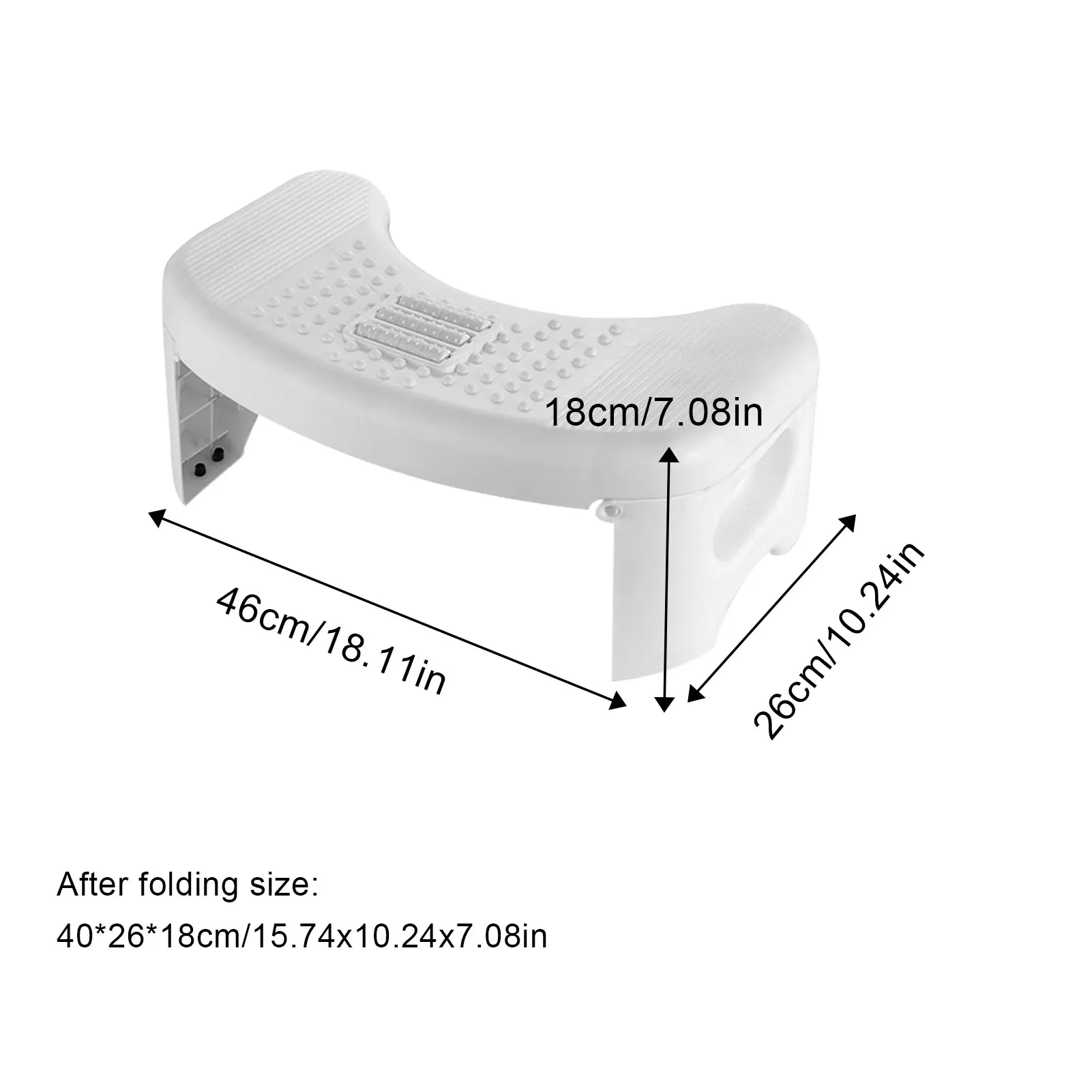 Folding Toilet Stool Potty Step Stool Foldable Poop Poop Bathroom Accessories for Sitting Posture Foot