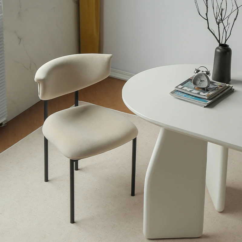 

Design Modern Dining Chair Banquet Ergonomic Balcony Vanity Dining Chair Banquet White Chaises De Salon Muebles Home Furniture