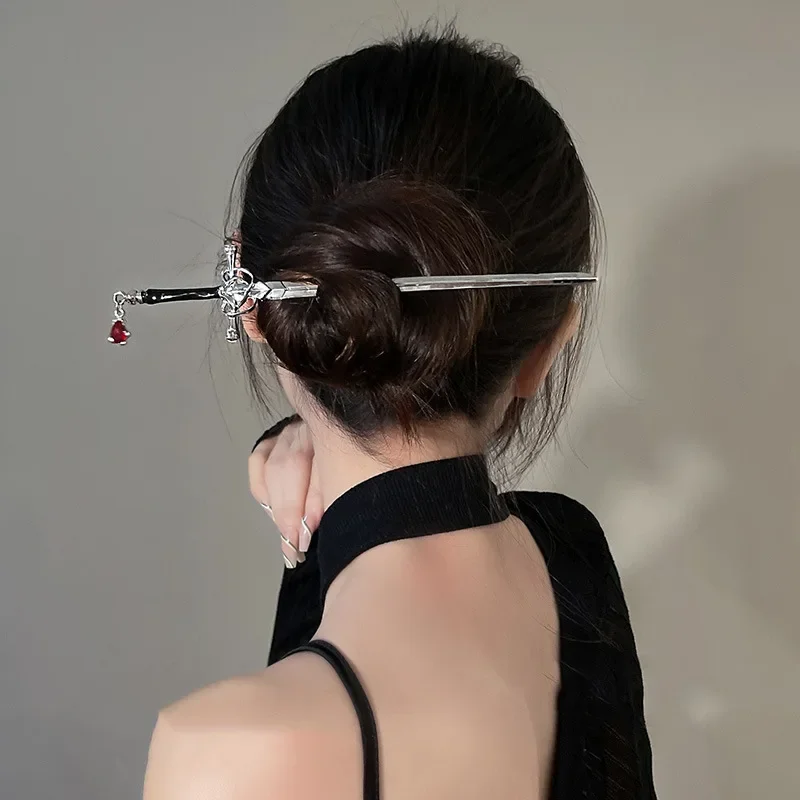 Word Hairpin Headdress for Women Girls Chinese Style Vintage Hair Sticks DIY Hairstyle Ponytail Holder Hair Accessories Jewelry hair accessory,hair stick