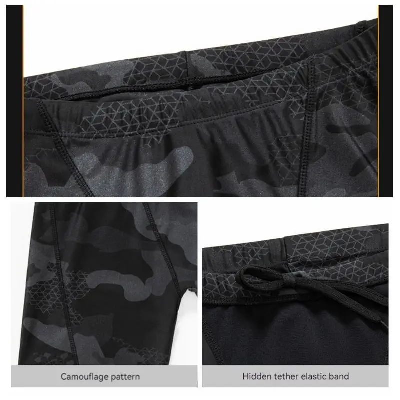Boxer Shorts Swim Trunks Swim Shorts Men Swimsuit Men Teens Quick Dry 2pcs Set Swimming Trunks Swimming Pool Swimwear Bathing Suit Male Beach Boxer Swimsuit Shorts With Cap/Hat