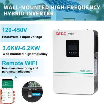 อินเวอร์เตอร์พลังงานแสงอาทิตย์กำลังสูง 3.6-11 กิโลวัตต์ แบบออลอินวัน ระบบออฟกริด ความถี่สูง สำหรับการผลิตไฟฟ้าในฟาร์ม ไม่ใช้แบตเตอรี่ 1