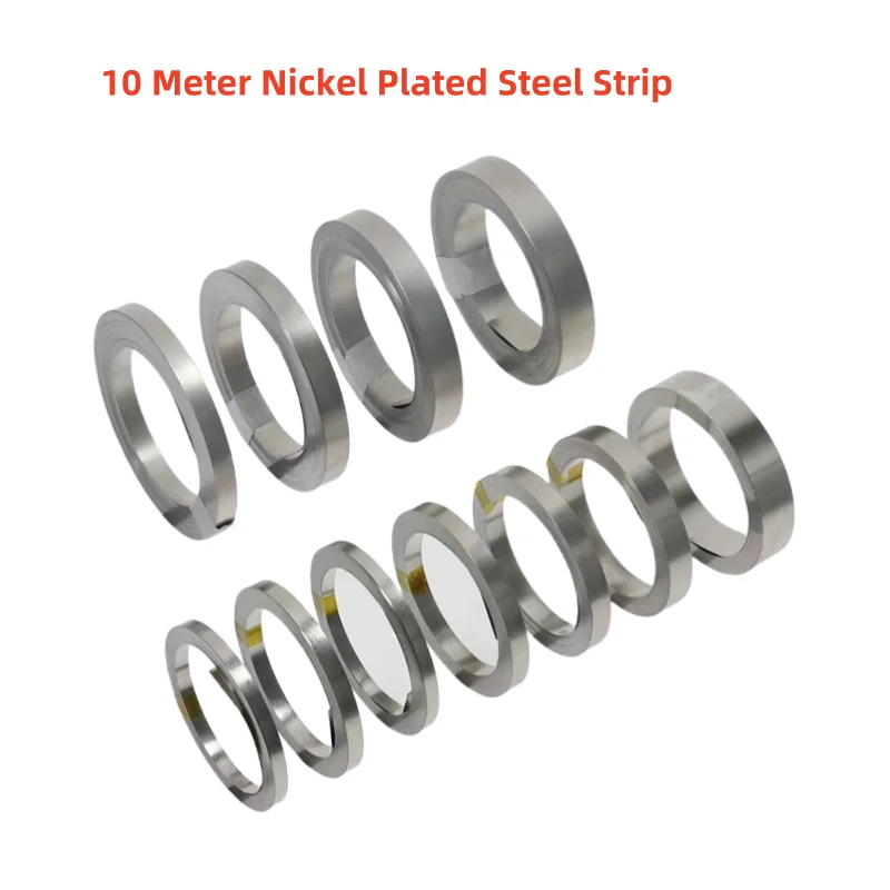 18650 Li-ion battery nickel plated strip connector 0.1mm 0.12mm 0.15mm 0.2mm battery connector spot weld steel belt 10m/Roll