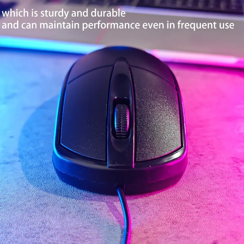 Wired Gaming Mouse Universal USB Optical Anti Slip Roller Computer Mouse for Laptop PC Desktop Home Office