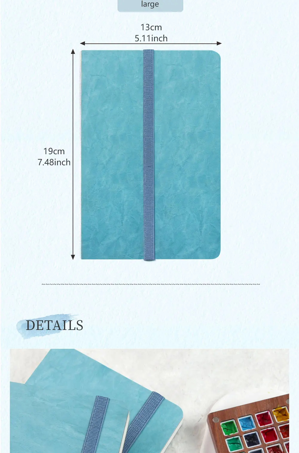 Close-up of cold press paper texture