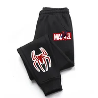 Cartoon Spider Man Simple Printed Children's Pants Daily Casual Boys' Baby Sports Pants Comfortable Autumn Winter Street Wear 2
