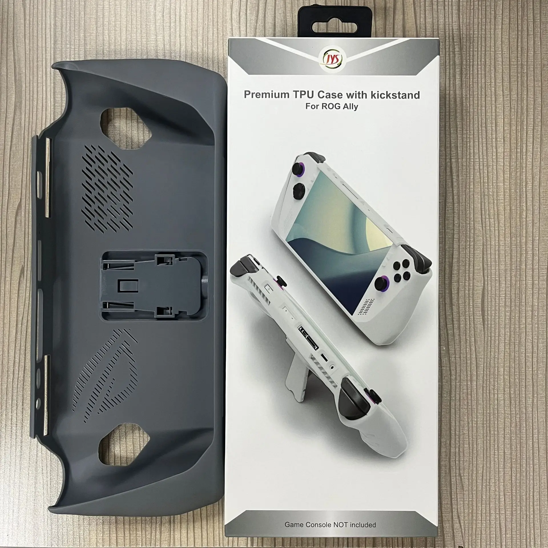 Premium TPU Case with Kickstand for ROG Ally Handheld TPU Protective Case with Back Bracket for ROG Ally Game Console Anti-slip