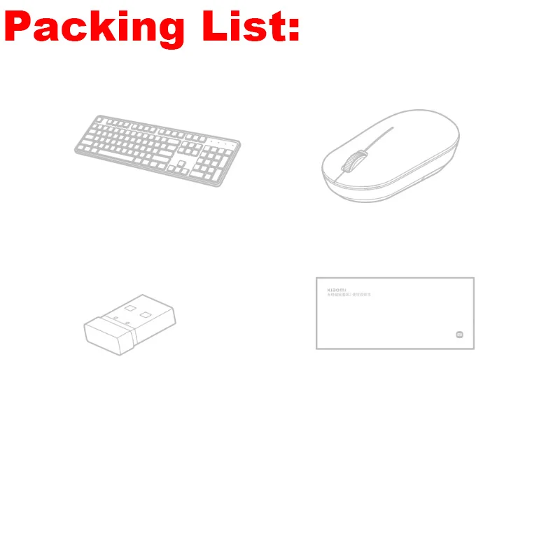 Xiaomi Wireless Keyboard & Mouse Set 2 104 keys Keyboard 2.4 GHz USB Receiver Mouse PC Windows 10 wireless mouse,wireless keyboard,keyboard and mouse set,wireless keyboard mouse set,wireless keyboard and mouse