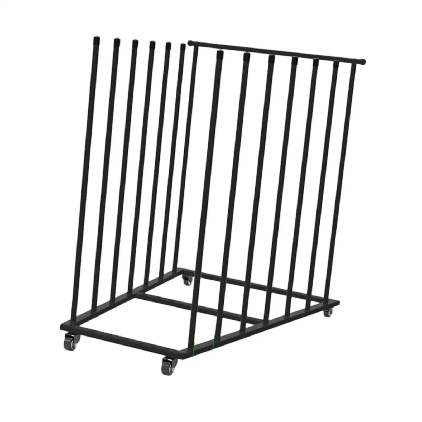 Carton Storage Rack Cart with Wheels, Mobile Cardboard Stand Minimalist for Warehouse Art Storage Cart,